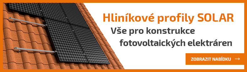 Hliníkové profily pro fotovoltaiku - kompletní nabídka
