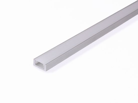 Obrázek LED profil standardní s difuzorem mléčný 2m DOPRODEJ