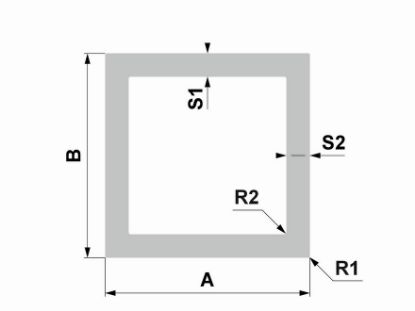 Obrázek Hliníkový jekl 15x15x1,5  II.jakost - flekatý povrch