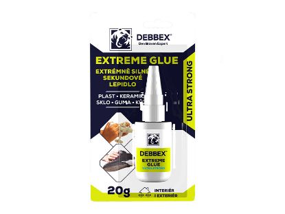 Obrázek DEBBEX EXTREME GLUE Extrémně silné sekundové lepidlo 20g