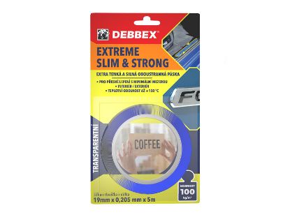 Obrázek DEBBEX EXTREME SLIM & STRONG Extra tenká a silná oboustranná páska 2,5m