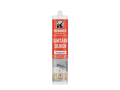 Obrázek DEBBEX Sanitární silikon 280ml transparentní