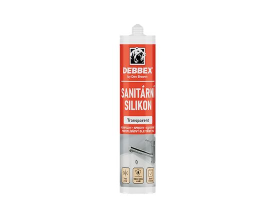 Obrázek DEBBEX Sanitární silikon 280ml transparentní