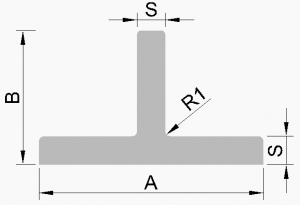 Hliníkové  T profily