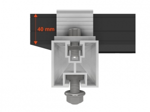 Profily a komponenty pro panel v.40mm