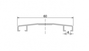 Krycí lišta Makrolon d.5m