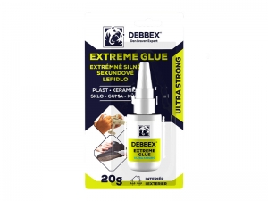 DEBBEX EXTREME GLUE Extrémně silné sekundové lepidlo 20g
