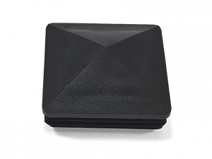 Plast. koncovka špičatá pro J100x100x2 černá