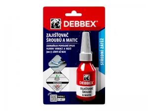 DEBBEX Zajišťovač šroubů a matic 10ml